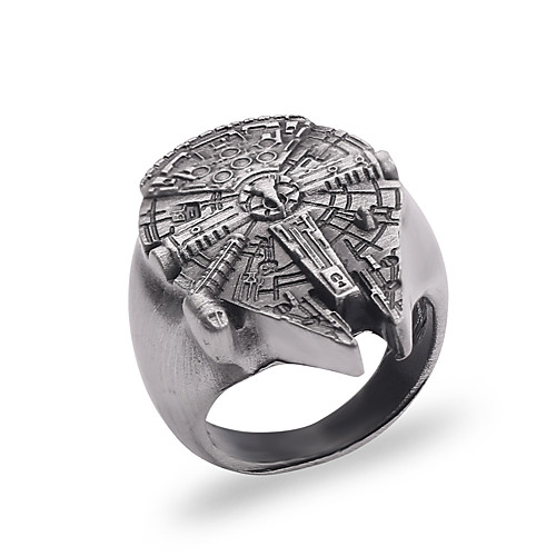 

Men's Band Ring 1pc Silver Alloy Round Punk Street Jewelry Mixed Color Wearable Environmental