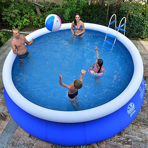 

220v Outdoor Large Adult Swimming Pool Children Family Inflatable Paddling Pool Bracket Breeding Fish Tank Bath Tub