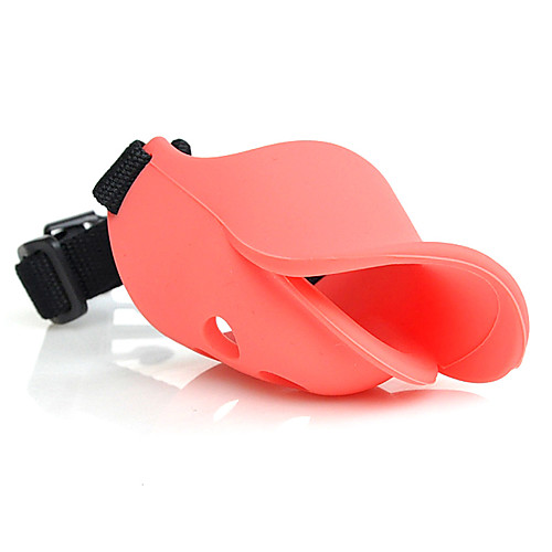 

Dog Elizabethan Collar Adjustable / Retractable Anti Bark Cartoon Cosplay Cute Solid Colored Silica Gel Red 1pc