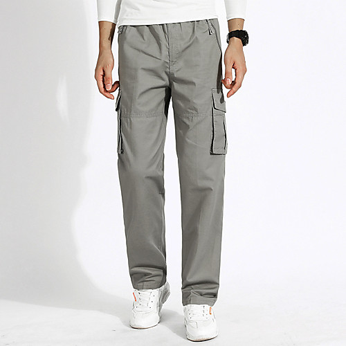 

Men's Hiking Pants Hiking Cargo Pants Summer Outdoor Breathable Quick Dry Soft Sweat-wicking Cotton Pants / Trousers Bottoms Running Camping / Hiking Hunting Army Green Grey Khaki L XL XXL XXXL 4XL