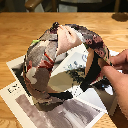 

Double Layer Cloth Hair Accessory with Flower 1 Piece Casual / Daily Wear Headpiece