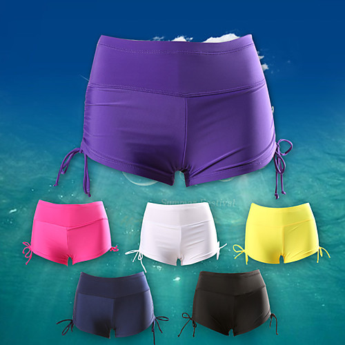 

Women's Swim Shorts Bottoms Breathable Quick Dry Limits Bacteria Swimming Diving Solid Colored Summer / High Elasticity