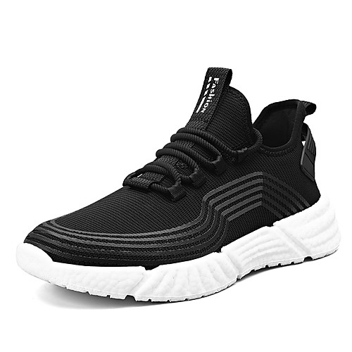 

Unisex Trainers / Athletic Shoes 2020 Spring / Summer Flat Heel Round Toe Daily Outdoor Mesh White / Black