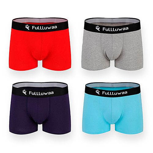 

Men's Sports Underwear Boxer Brief Trunks 1pc Elastane Sports Shorts Underwear Shorts Bottoms Running Walking Jogging Training Breathable Quick Dry Soft Fashion Red Grey Blue Dark Navy / Cotton