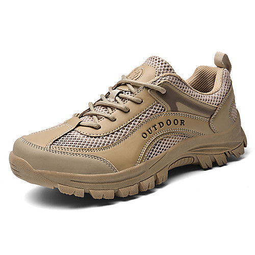 

Men's Spring & Summer / Fall & Winter Sporty / Casual Athletic Outdoor Trainers / Athletic Shoes Hiking Shoes / Walking Shoes Mesh / PU Almond / Black