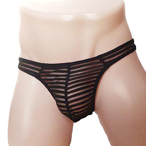 

Men's Basic G-string Underwear - Normal Low Waist Black S M L
