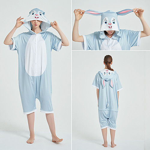 

Adults' Kigurumi Pajamas Rabbit Bunny Fox Onesie Pajamas polyester fibre Orange / Blue Cosplay For Men and Women Animal Sleepwear Cartoon Festival / Holiday Costumes / Leotard / Onesie