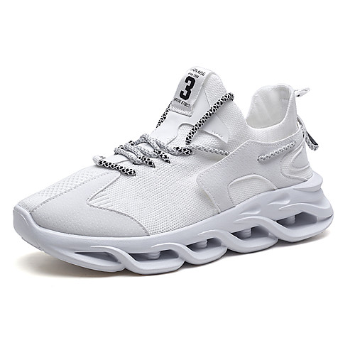 

Men's Fall / Spring & Summer Sporty / Casual Daily Outdoor Trainers / Athletic Shoes Running Shoes / Walking Shoes Tissage Volant Breathable Non-slipping Shock Absorbing White / Black / Gray Color