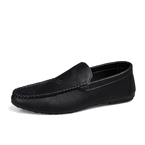 

Men's Summer / Fall Classic / British Daily Office & Career Loafers & Slip-Ons Walking Shoes Nappa Leather Black / Brown