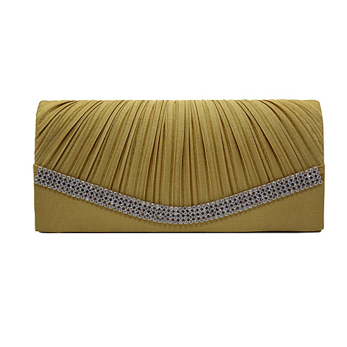 

Women's Crystals / Chain Polyester Evening Bag Solid Color White / Black / Blue