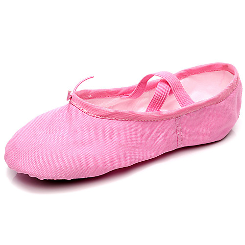 

Women's Ballet Shoes Ballroom Shoes Flat Flat Heel Camel Almond Black Elastic Band