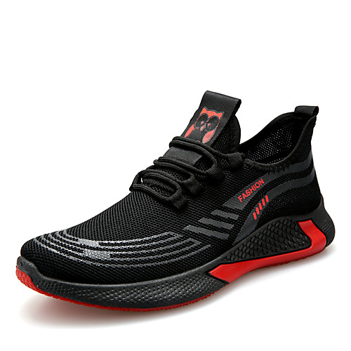 

Men's Spring & Summer / Fall & Winter Classic / British Daily Outdoor Trainers / Athletic Shoes Walking Shoes Mesh Breathable Wear Proof Black / Gray