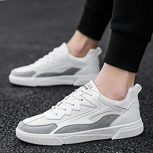

Men's Spring & Summer / Fall & Winter Classic / British Daily Outdoor Sneakers Walking Shoes Mesh Breathable Wear Proof Dark Grey / Light Grey / Beige