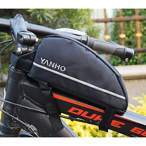 

Bike Handlebar Bag 6.8 inch Cycling for Similar Size Phones Black Orange Recreational Cycling