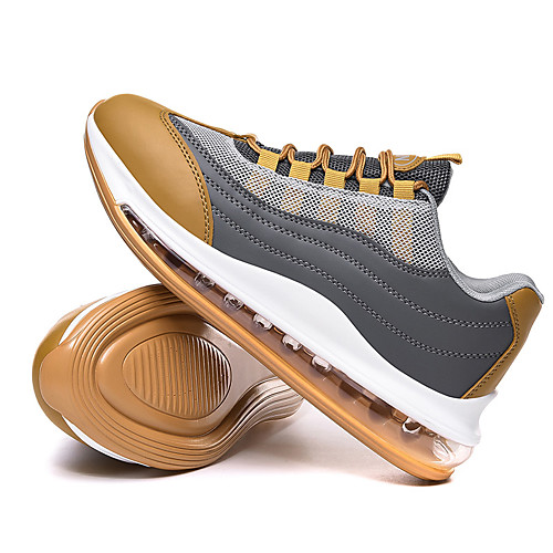 

Men's Summer Sporty Athletic Trainers / Athletic Shoes Running Shoes PU Non-slipping Black / Red / Gold / Green Color Block