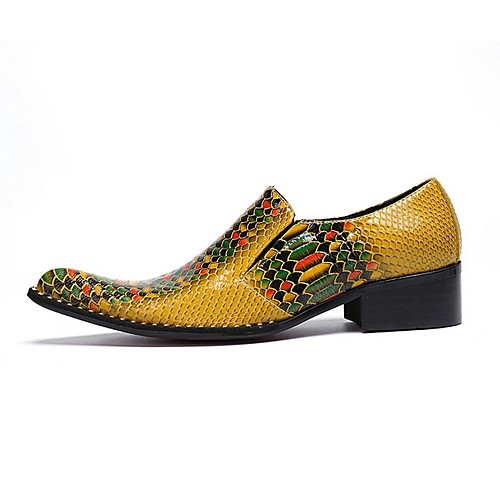 

Men's Summer Outdoor Loafers & Slip-Ons PU Yellow