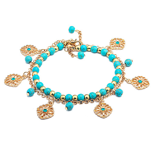 

Women's Bracelet Classic Wedding Birthday Vintage Theme European Trendy Casual / Sporty Ethnic French Alloy Bracelet Jewelry Blue For Date Festival