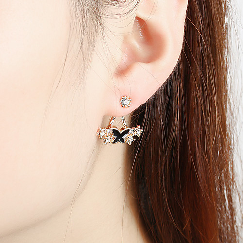

Women's Earrings Holiday Wedding Birthday Romantic Earrings Jewelry Rose Gold / Yellow / Gold For Date Street Festival 1 Pair