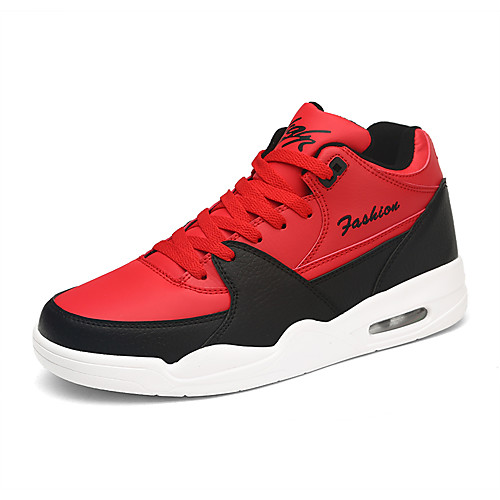

Men's / Unisex Fall / Spring & Summer Sporty / Casual Daily Outdoor Trainers / Athletic Shoes Basketball Shoes / Walking Shoes PU Breathable Non-slipping Height-increasing Black / Red / White / Black