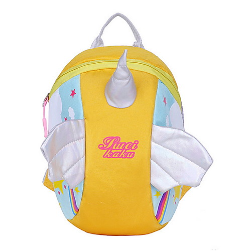 

Lightweight Nylon Zipper School Bag Solid Color School Yellow / Blushing Pink / Sky Blue