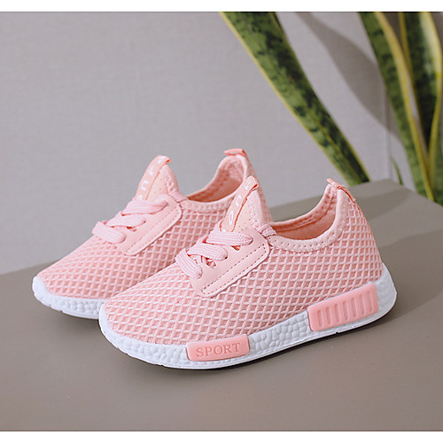 

Boys' / Girls' Comfort Mesh Trainers / Athletic Shoes Big Kids(7years ) White / Black / Pink Spring