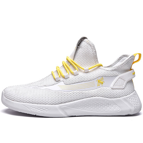 

Men's / Unisex Fall Sporty / Casual Daily Outdoor Trainers / Athletic Shoes Running Shoes / Walking Shoes Tissage Volant Breathable Non-slipping Shock Absorbing Black and White / White / Black Color