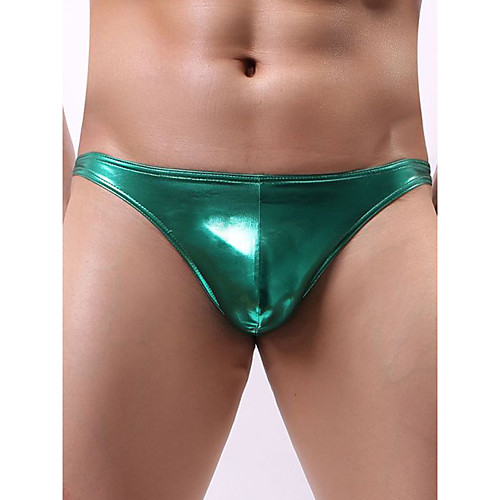 

Men's Basic G-string Underwear - Normal Low Waist Green Royal Blue Silver S M L
