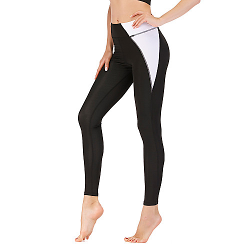 

Women's High Waist Yoga Pants Print Black Running Fitness Gym Workout Tights Leggings Sport Activewear Quick Dry Butt Lift Tummy Control Stretchy Skinny