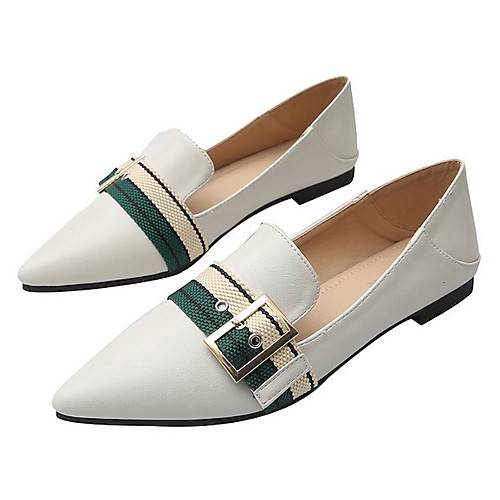 

Women's Flats Spring / Summer Flat Heel Pointed Toe Daily PU Light Brown / Black / Beige