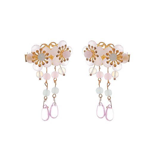 

Fashion Alloy Headdress / Hair Clip with Imitation Pearl 2pcs Wedding / Special Occasion Headpiece