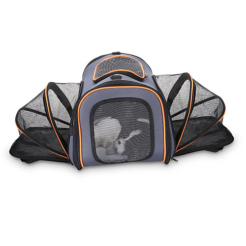 

Dog Cat Pets Carrier Bag & Travel Backpack Travel Carrier Bag Portable Washable Travel Pet Oxford Cloth Color Block Fashion Blue