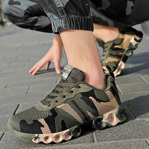 

Men's Spring & Summer Casual Daily Trainers / Athletic Shoes Mesh Non-slipping Army Green