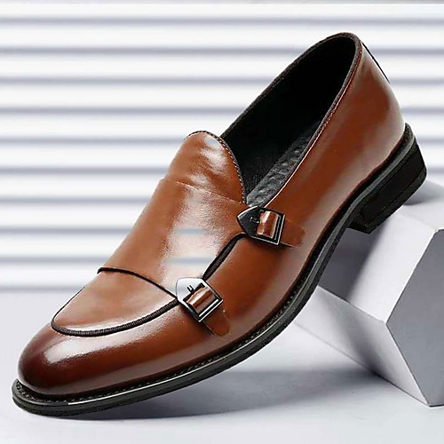 

Men's Summer Outdoor Loafers & Slip-Ons PU Black / Yellow / Brown