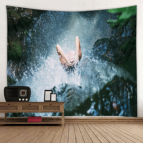 

Beauty Bathing Digital Printed Tapestry Decor Wall Art Tablecloths Bedspread Picnic Blanket Beach Throw Tapestries Colorful Bedroom Hall Dorm Living Room Hanging