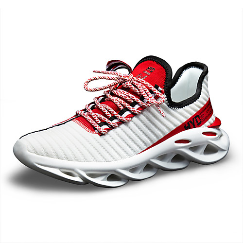 

Men's Fall / Spring & Summer Sporty / Casual Daily Outdoor Trainers / Athletic Shoes Running Shoes / Walking Shoes Tissage Volant Breathable Non-slipping Shock Absorbing Orange / Black / White / Red