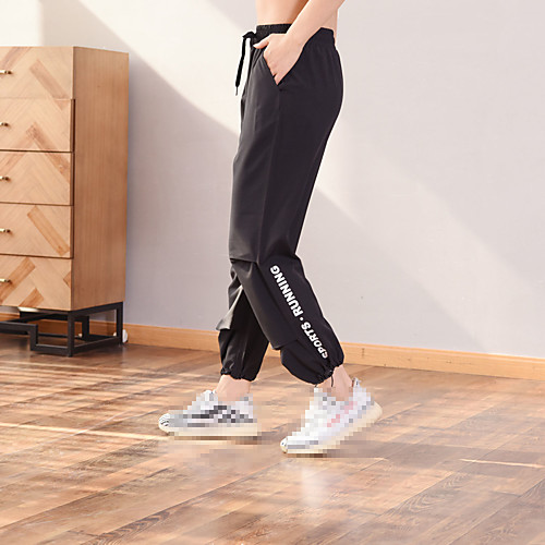 

Women's Jogger Pants Joggers Running Pants Track Pants Sports Pants Sports Bottoms Running Jogging Training Lightweight Breathable Quick Dry Letter White Black / Micro-elastic / Sweat-wicking