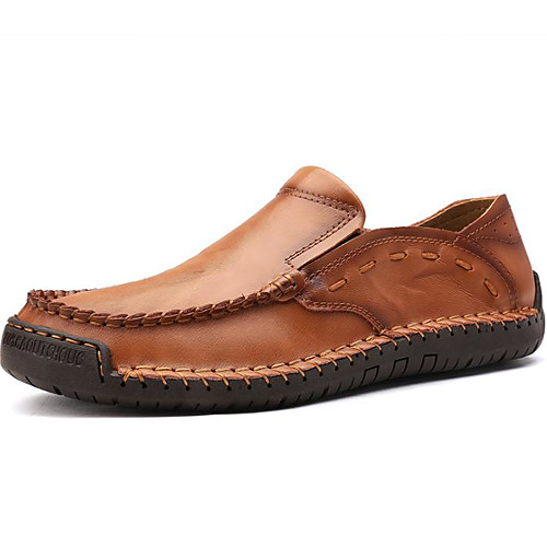 

Men's Summer Outdoor Loafers & Slip-Ons PU Non-slipping Yellow / Brown / Black