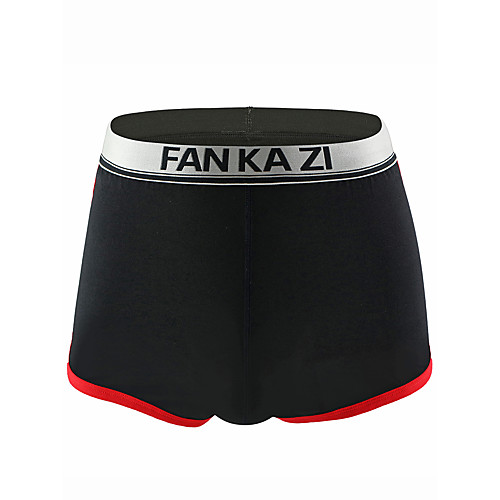 

Men's Basic Boxers Underwear - Normal Low Waist Light Blue Red Royal Blue S M L