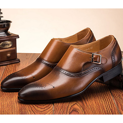 

Men's Spring & Summer Business Daily Oxfords Leather Black / Brown