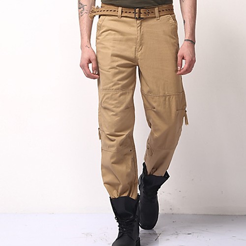 

Men's Basic Slim Chinos Pants - Solid Colored Black Yellow Army Green US34 / UK34 / EU42 / US38 / UK38 / EU46 / US40 / UK40 / EU48
