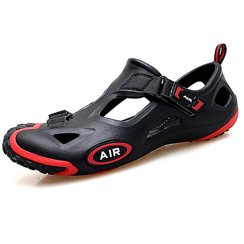 

Men's Summer Outdoor Sandals PU Non-slipping Black and White / Black / Red / Black / Yellow