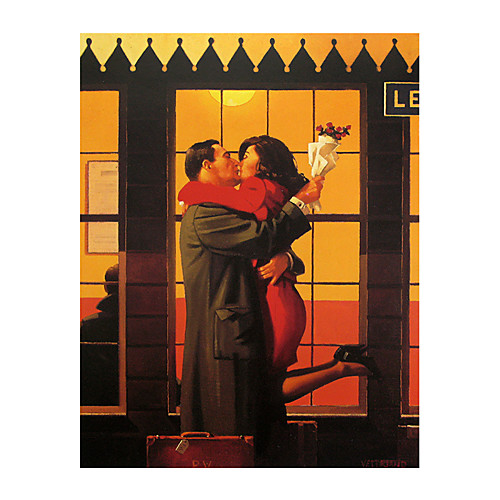 

Print Rolled Canvas Prints - Abstract People Modern Art Prints Back Where You Belong By Jack Vettriano Poster And Prints Cuadros Canvas Painting Art Pictures Graphic For Living Room