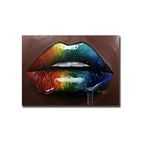 

Print Rolled Canvas Prints - Abstract Still Life Modern Art Prints Abstract Watercolor Lips Oil Painting Modern Wall Decorative Pictures Cuadros For Living Room Prints And Posters Painting1 order