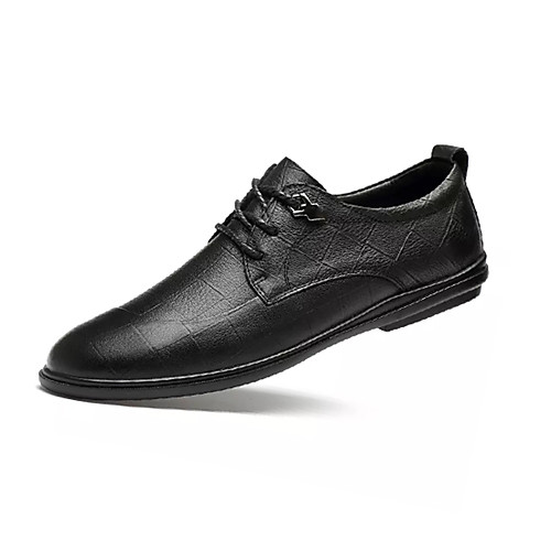 

Men's Summer Casual Daily Oxfords PU Non-slipping Black / Brown