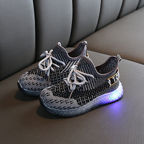 

Girls' Comfort Knit Trainers / Athletic Shoes Little Kids(4-7ys) Running Shoes Black / Yellow / Pink Summer