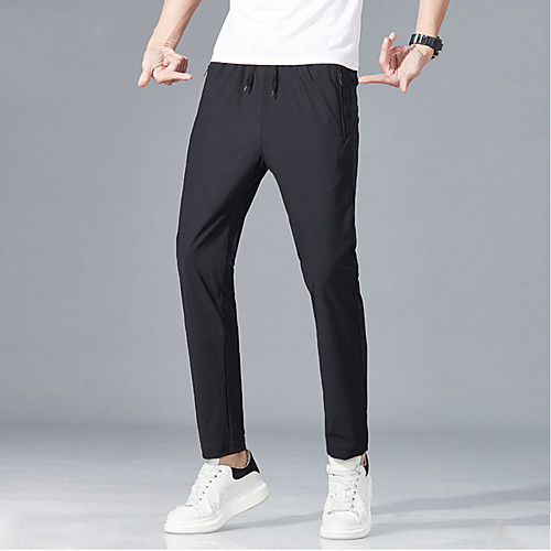 

Men's Hiking Pants Summer Outdoor Breathable Quick Dry Sweat-wicking Comfortable Pants / Trousers Bottoms Running Camping / Hiking Hunting Dark Grey Black S M L XL XXL Loose / Wear Resistance