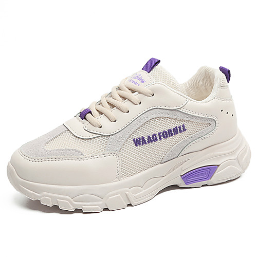 

Women's Trainers / Athletic Shoes Spring & Summer / Fall & Winter Flat Heel Round Toe Daily Outdoor Mesh Purple / Orange / Black