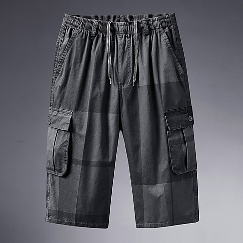 

Men's Hiking Shorts Summer Outdoor 12 Loose Breathable Quick Dry Sweat-wicking Comfortable Cotton Shorts Bottoms Camping / Hiking Hunting Fishing Army Green Grey Green XL XXL XXXL 4XL 5XL
