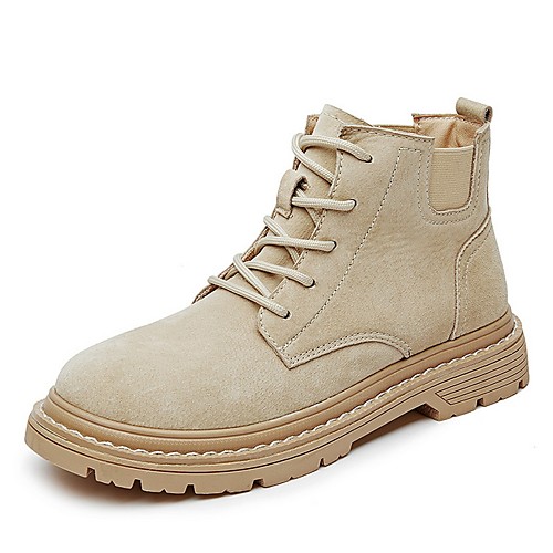 

Men's Spring & Summer Classic Daily Boots Suede Black / Khaki / Beige