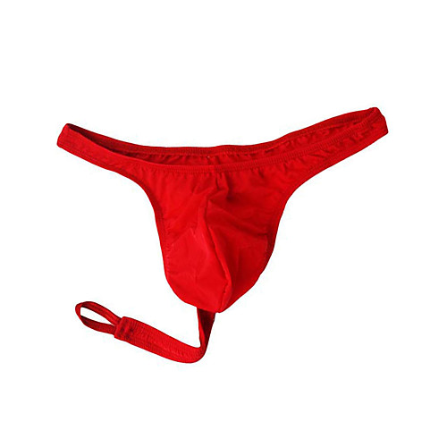 

Men's 1 Piece Basic G-string Underwear - Normal Low Waist Red Blushing Pink One-Size